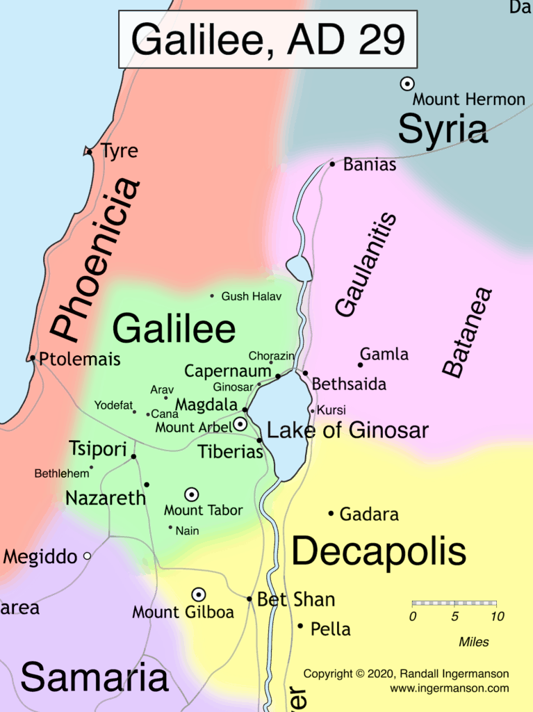 Map of Galilee